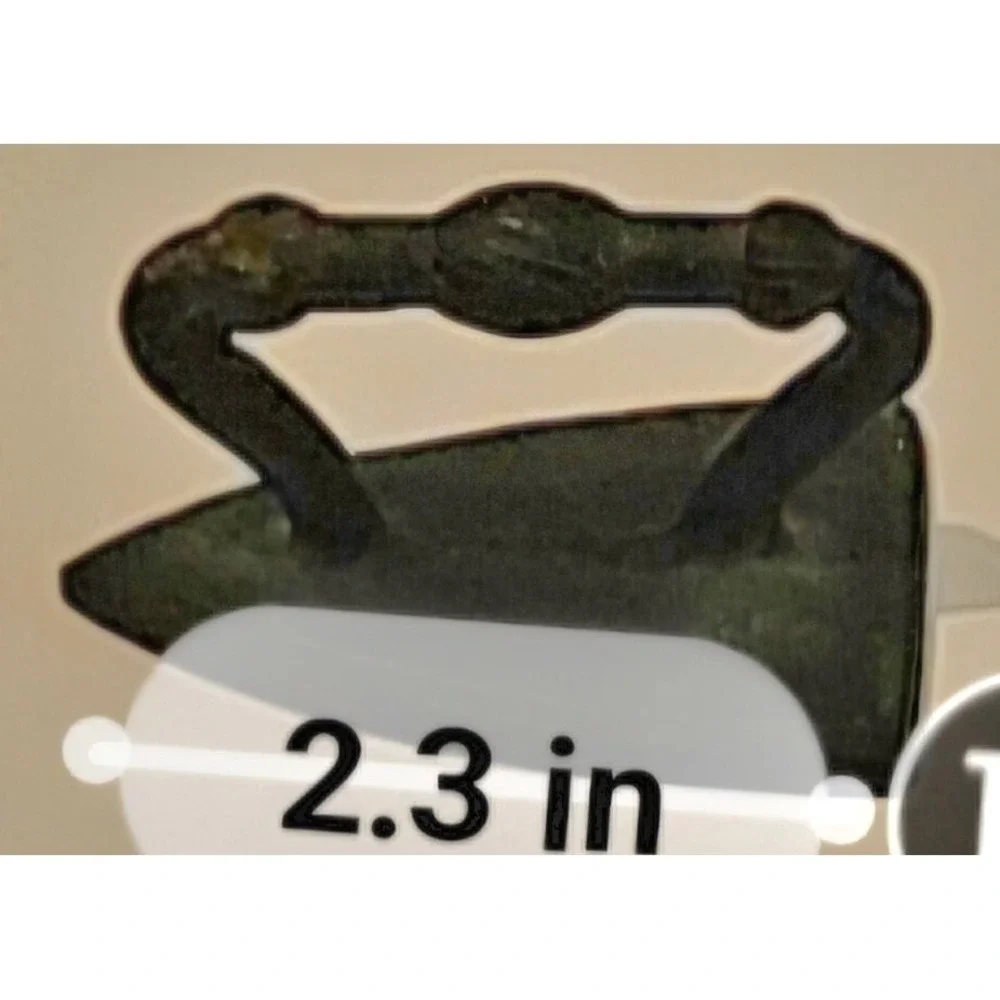 Antique Cast Iron Miniature Salesman Sample Sad Iron Toy 2.3 Inch Vintage Rustic